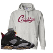 Bordeaux 6s Hoodie | Crooklyn, Ash