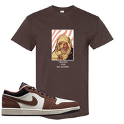 Mocha Low 1s T Shirt | God Told Me, Chocolate