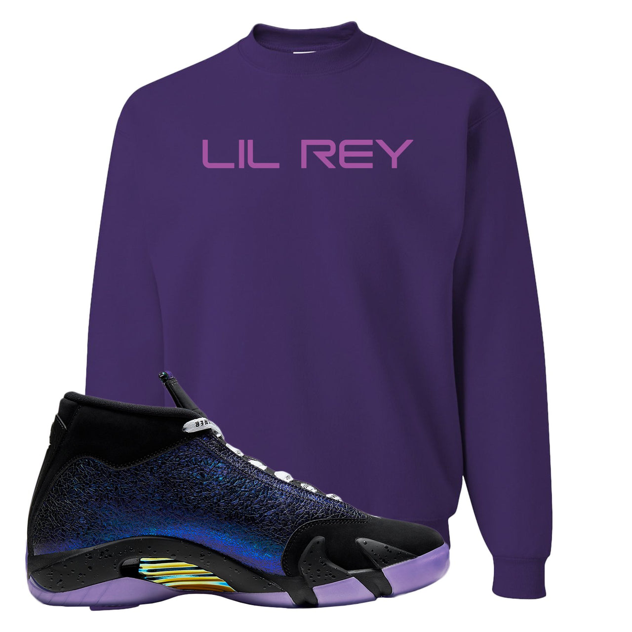 Doernbecher 14s Crewneck Sweatshirt | Lil Rey, Purple