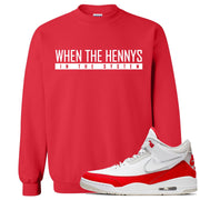 This red sweater will match great with your Jordan 3 Tinker Air Max shoes