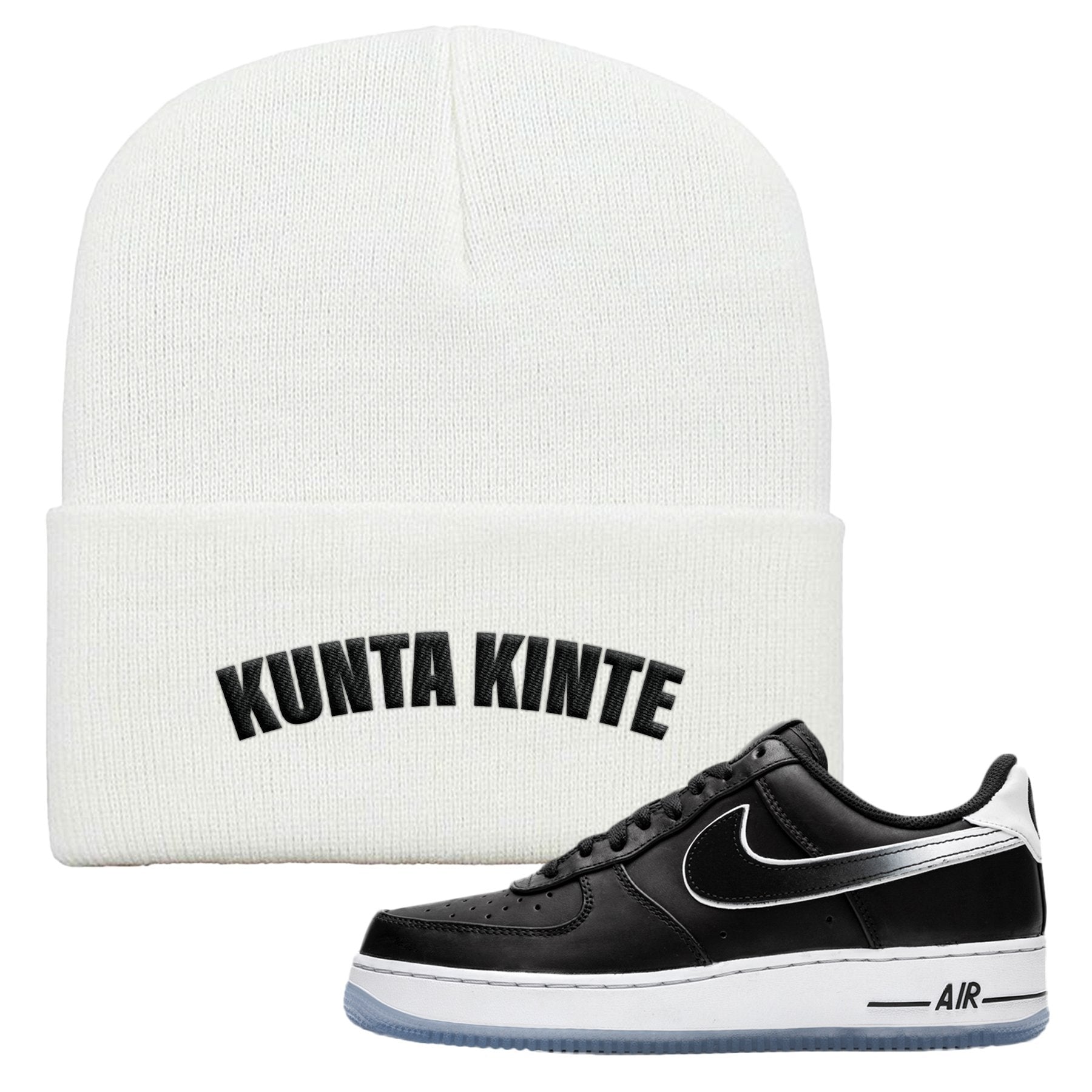 Colin Kaepernick X Air Force 1 Low Kunta Kinte White Sneaker Hook Up Beanie
