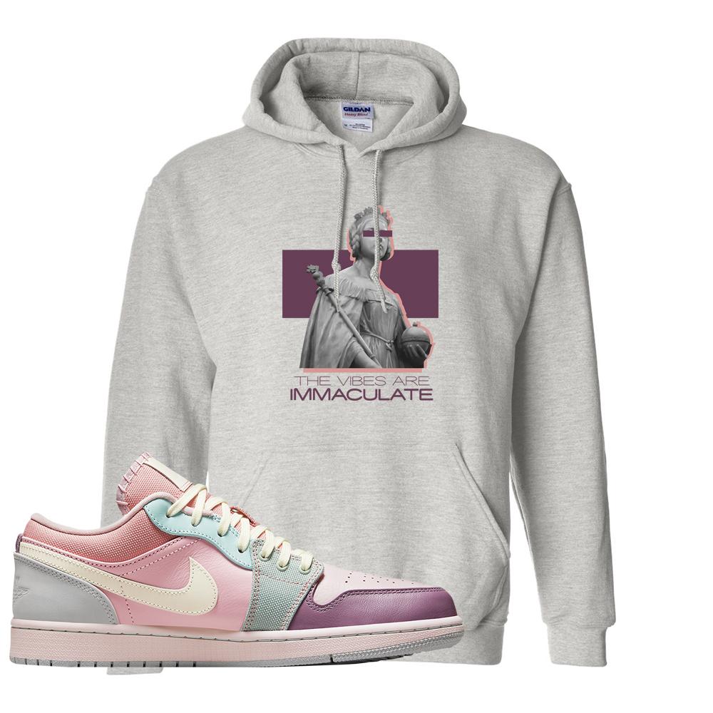 Air Jordan 1 Low Pastel Hoodie | The Vibes Are Immaculate, Ash