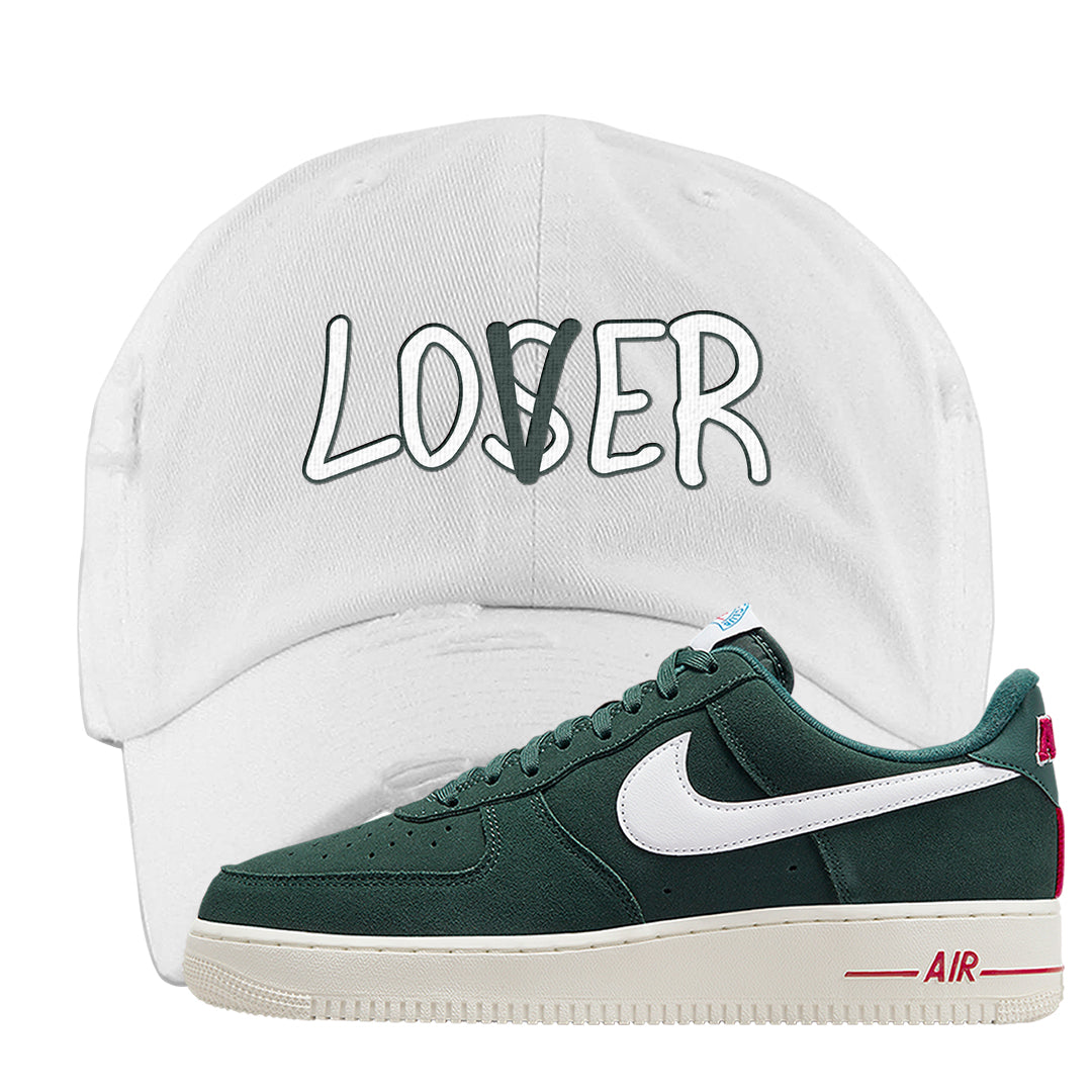 Athletic Club Low AF1s Distressed Dad Hat | Lover, White