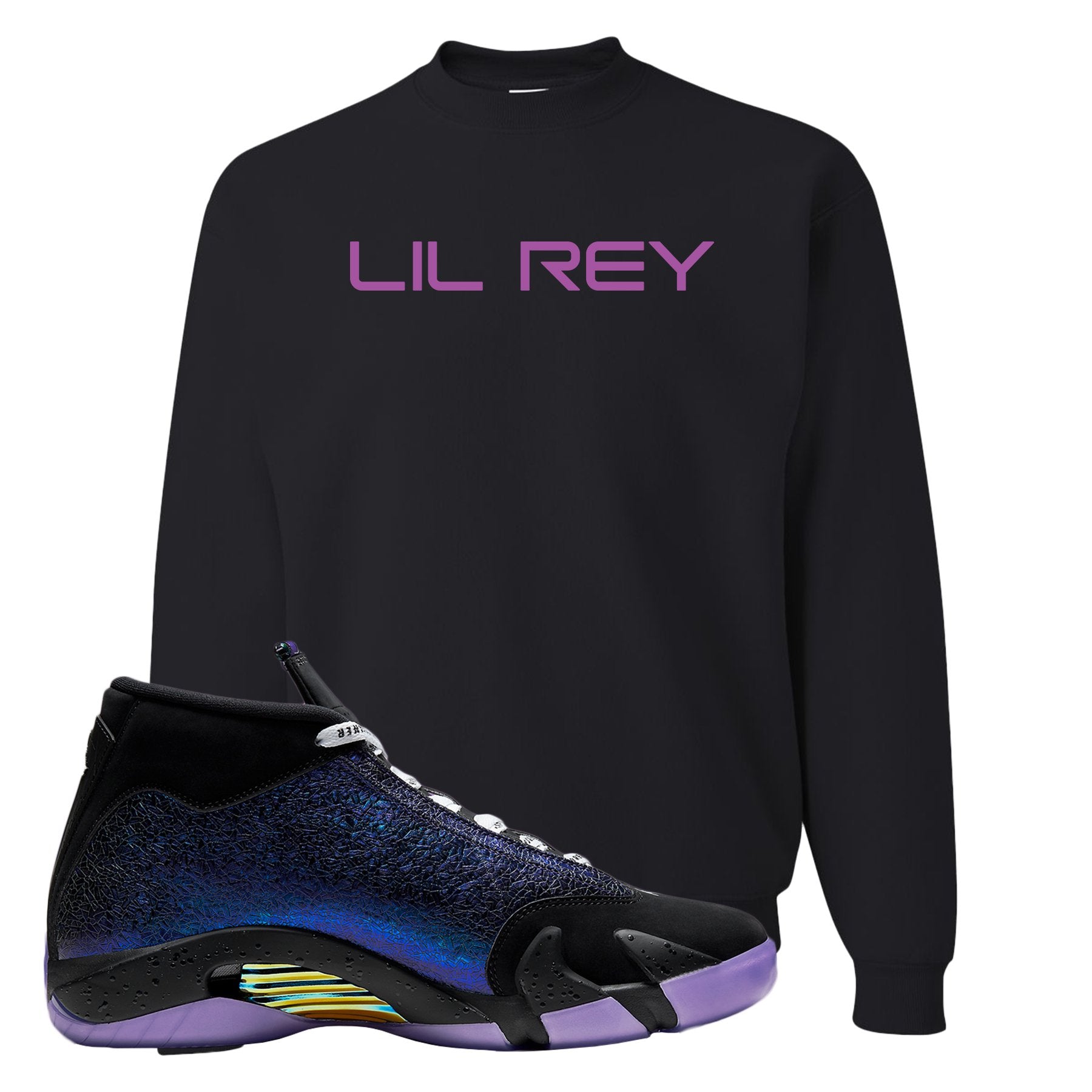 Doernbecher 14s Crewneck Sweatshirt | Lil Rey, Black