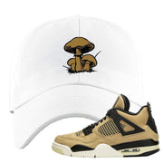 Jordan 4 WMNS Mushroom Sneaker Matching White Eat Me Dad Hat