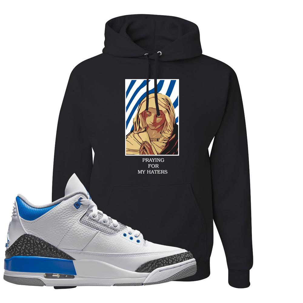 Racer Blue 3s Hoodie | God Told Me, Black