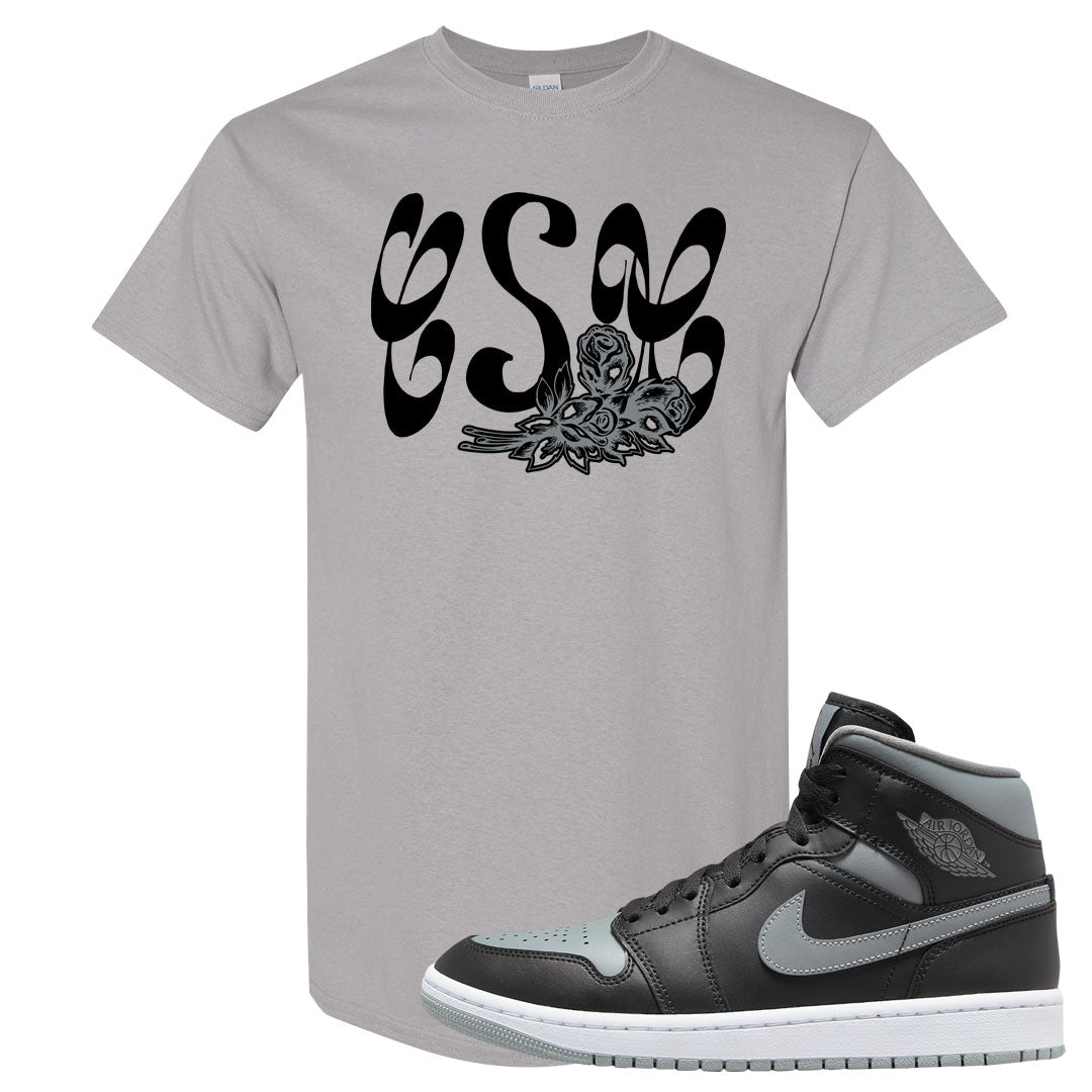 Alternate Shadow Mid 1s T Shirt | Certified Sneakerhead, Gravel