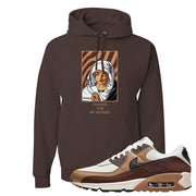 Air Max 90 Dark Driftwood Hoodie | God Told Me, Dark Chocolate