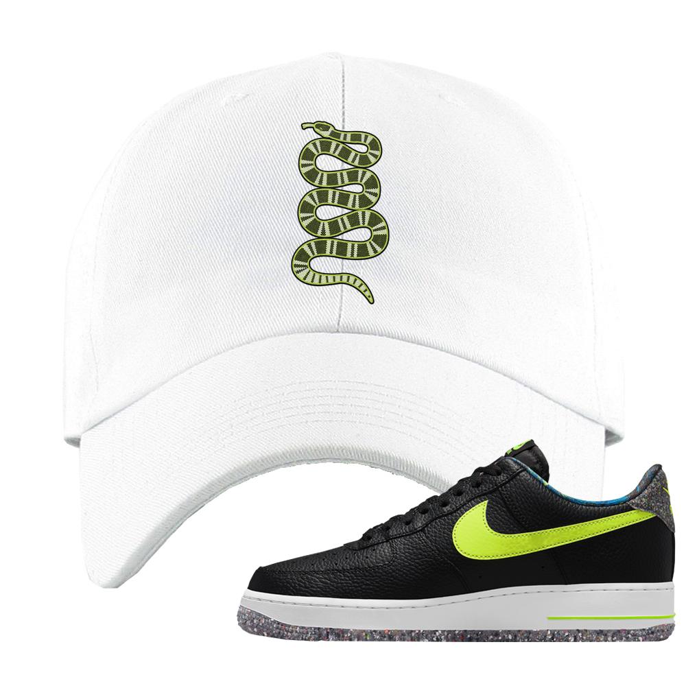 Air Force 1 Low Volt Grind Dad Hat | Coiled Snake, White