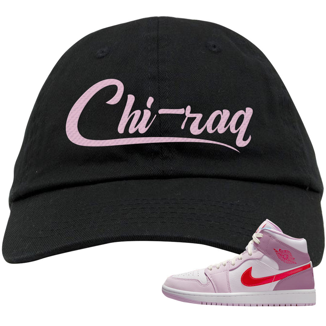 Valentine's Day Mid 1s Dad Hat | Chiraq, Black