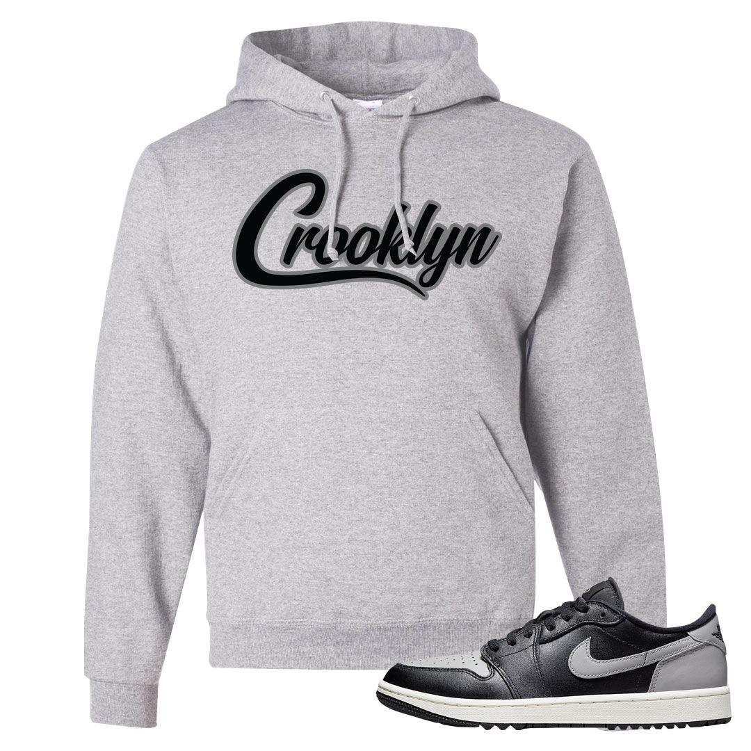 Shadow Golf Low 1s Hoodie | Crooklyn, Ash