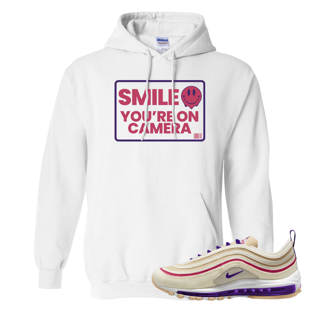 Sprung Sail 97s Hoodie | Smile You're On Camera, White