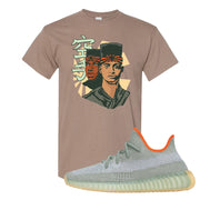 Yeezy 350 V2 Desert Sage Sneaker T Shirt |Kid N Karate | Brown Savanna