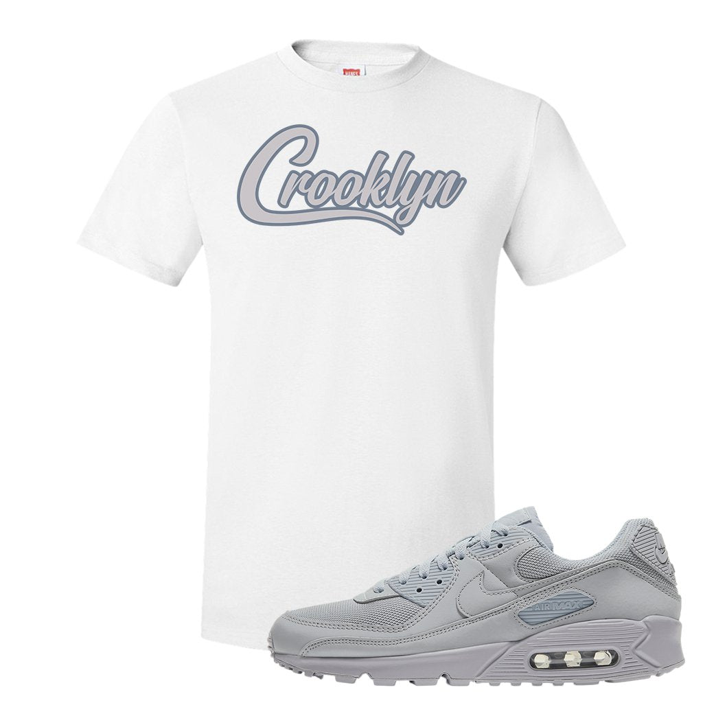 Air Max 90 Wolf Grey T Shirt | Crooklyn, White