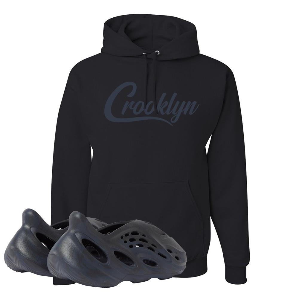 Yeezy Foam Runner Mineral Blue Hoodie | Crooklyn, Black