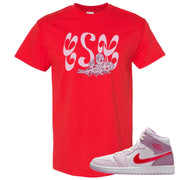 Valentine's Day Mid 1s T Shirt | Certified Sneakerhead, Red