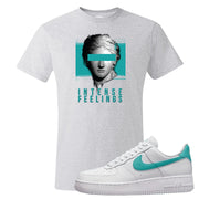 Washed Teal Low 1s T Shirt | Intense Feelings, Ash