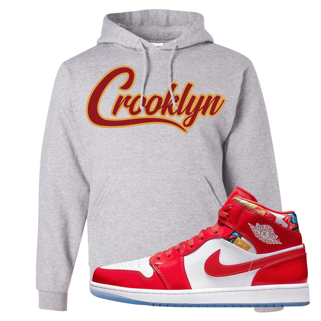 Barcelona Sweater Mid 1s Hoodie | Crooklyn, Ash