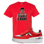 Shadow Chicago AF 1s T Shirt | El Chapo Illustration, Red