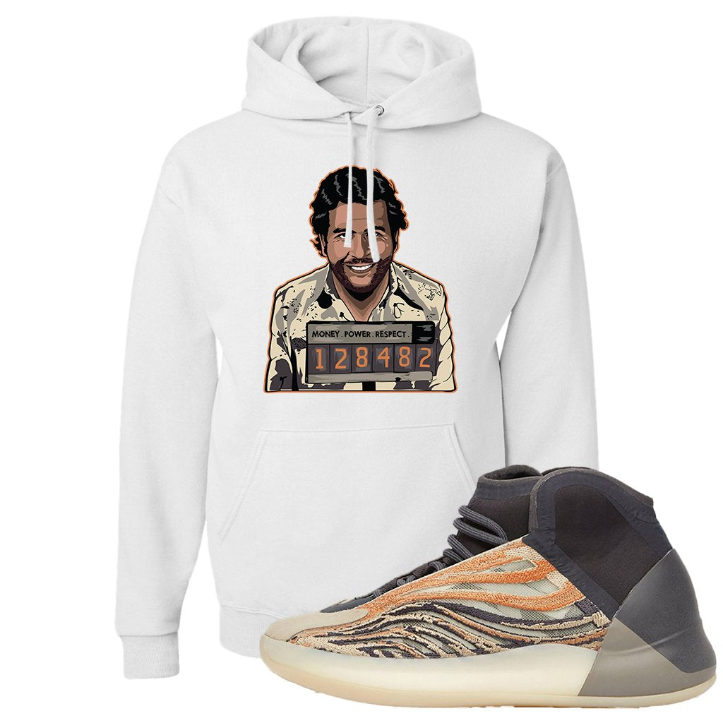 Yeezy Quantum Flash Orange Hoodie | Escobar Illustration, White