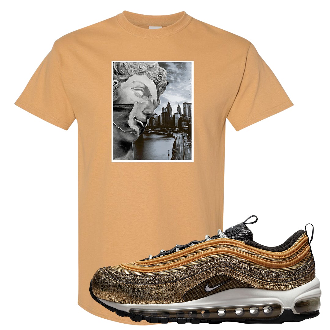 Golden Gals 97s T Shirt | Miguel, Old Gold