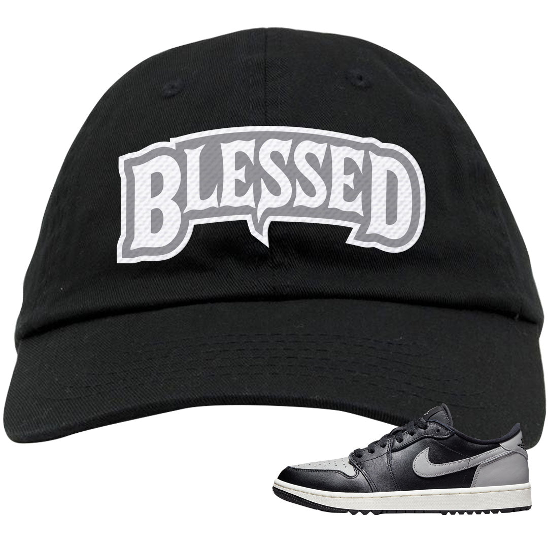 Shadow Golf Low 1s Dad Hat | Blessed Arch, Black