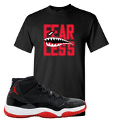 Jordan 11 Bred Fearless Black Sneaker Hook Up T-Shirt