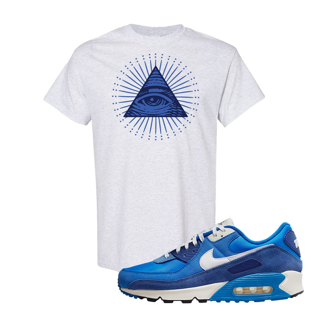 Air Max 90 First Use T Shirt | All Seeing Eye, Ash