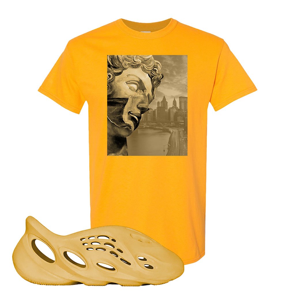 Yeezy Foam Runner Ochre T Shirt | Miguel, Gold