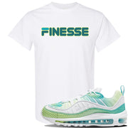 WMNS Air Max 98 Bubble Pack Sneaker White T Shirt | Tees to match Nike WMNS Air Max 98 Bubble Pack Shoes | Finesse