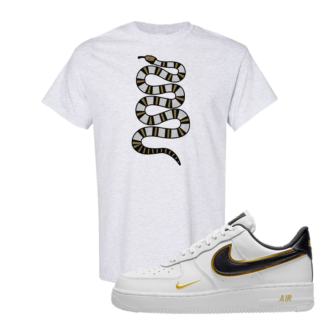Air Force 1 Low White Gold T Shirt | Coiled Snake, Ash