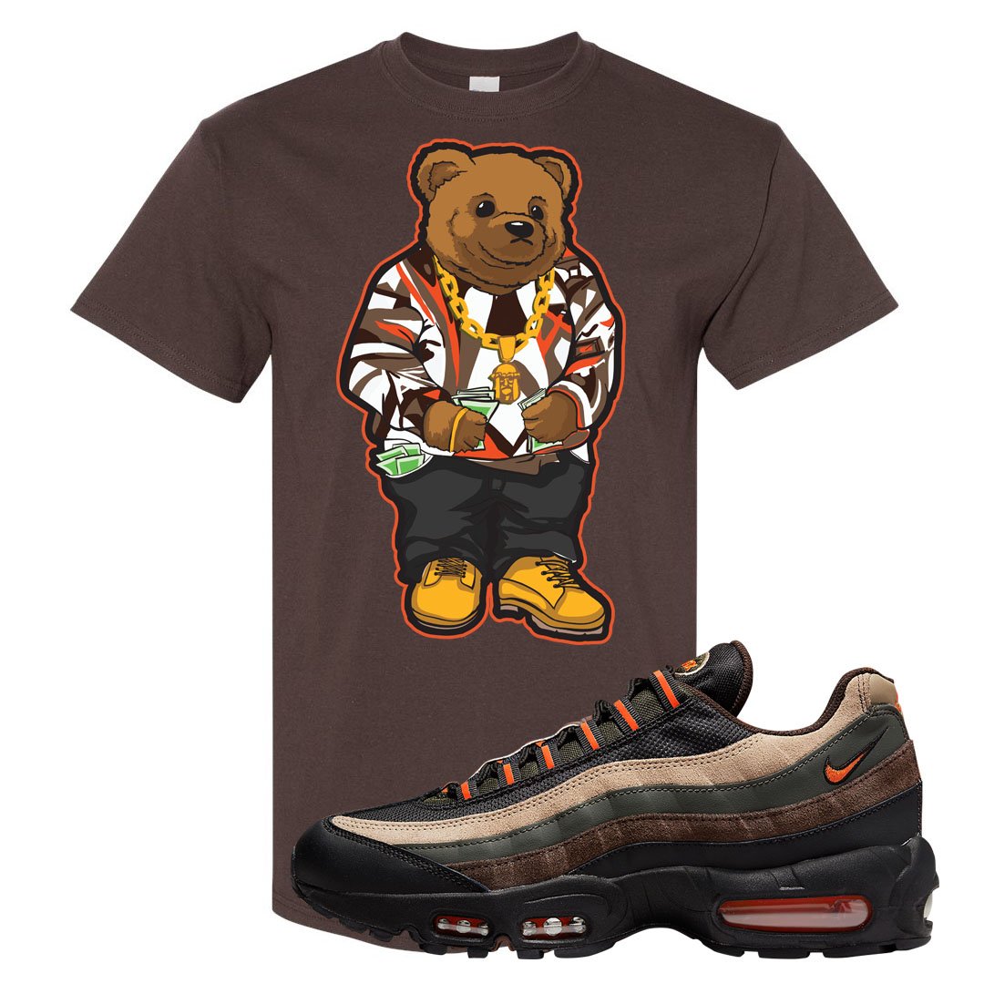 Dark Army Orange Blaze 95s T Shirt | Sweater Bear, Chocolate