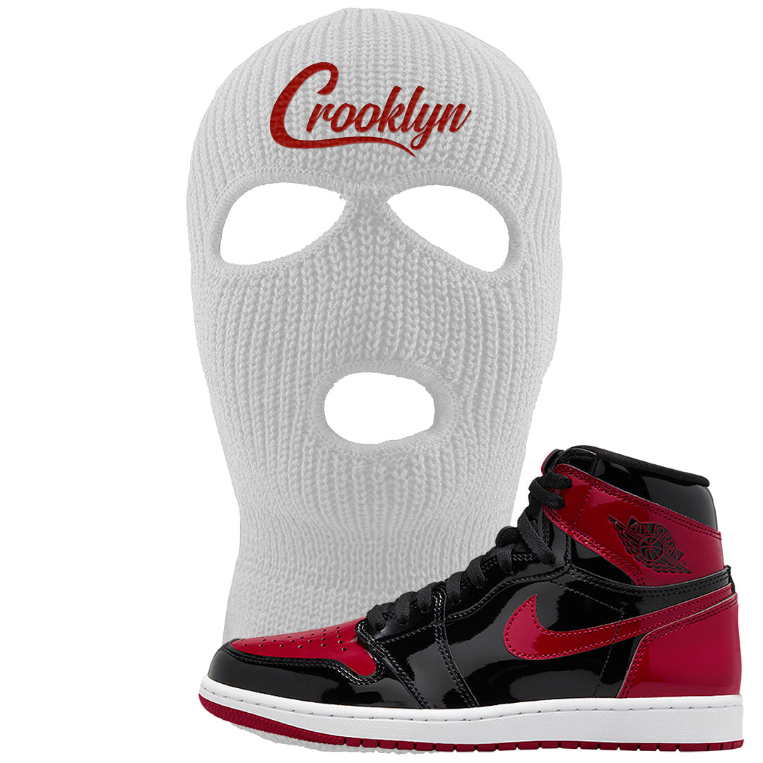 Patent Bred 1s Ski Mask | Crooklyn, White