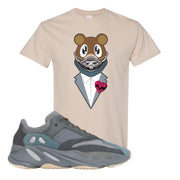 Yeezy Boost 700 Teal Blue Yeezy Sneaker Mask Sand Sneaker Hook Up T-Shirt