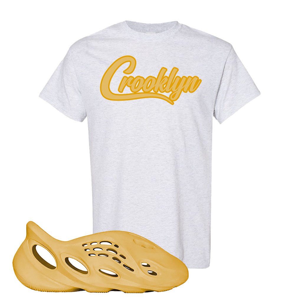 Yeezy Foam Runner Ochre T Shirt | Crooklyn, Ash
