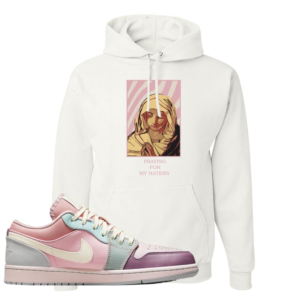 Air Jordan 1 Low Pastel Hoodie | God Told Me, White