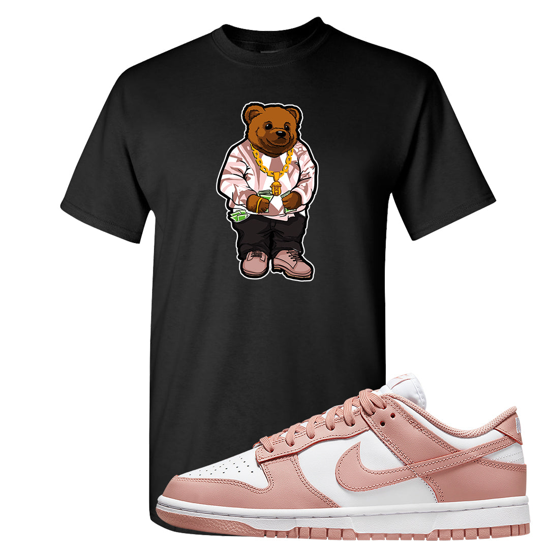 Rose Whisper Low Dunks T Shirt | Sweater Bear, Black