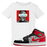 Ugly Sweater GS Mid 1s Kid's T Shirt | Thupreme, White