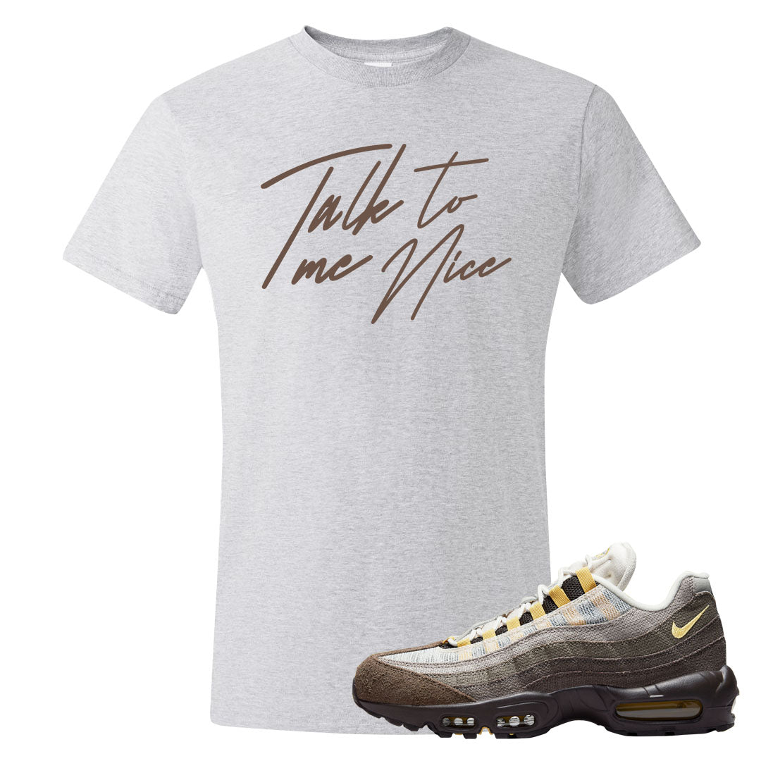 Ironstone Hemp 95s T Shirt | Talk To Me Nice, Ash