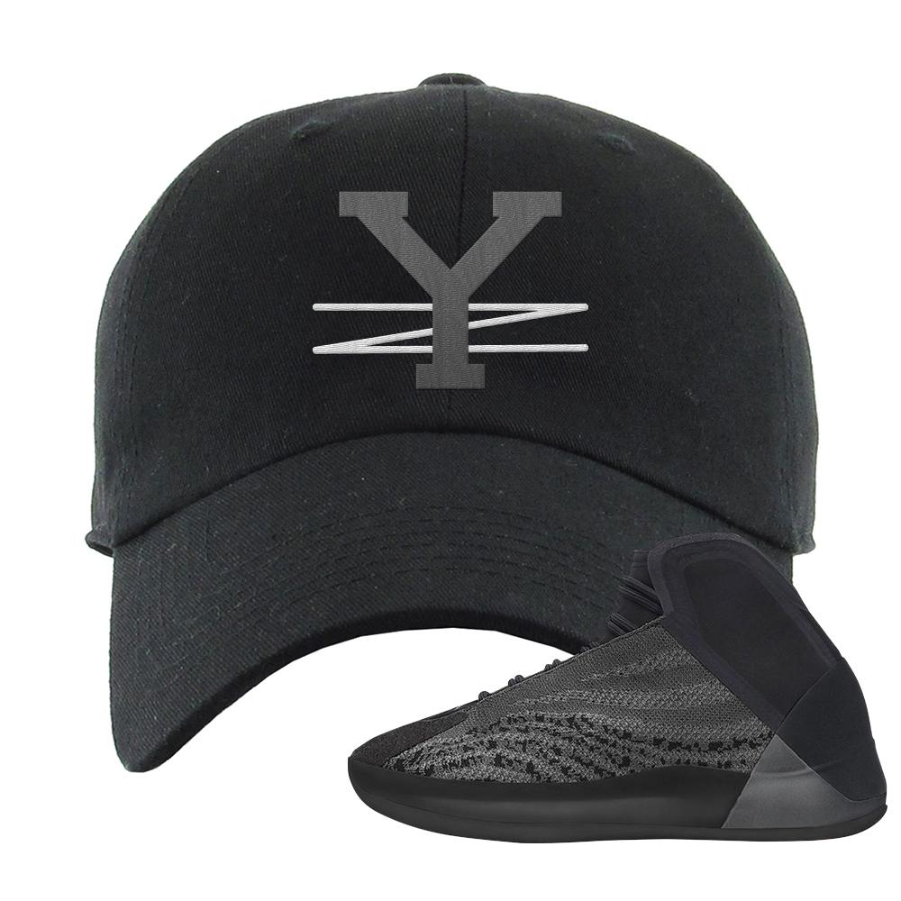 Onyx Quantums Dad Hat | YZ, Black