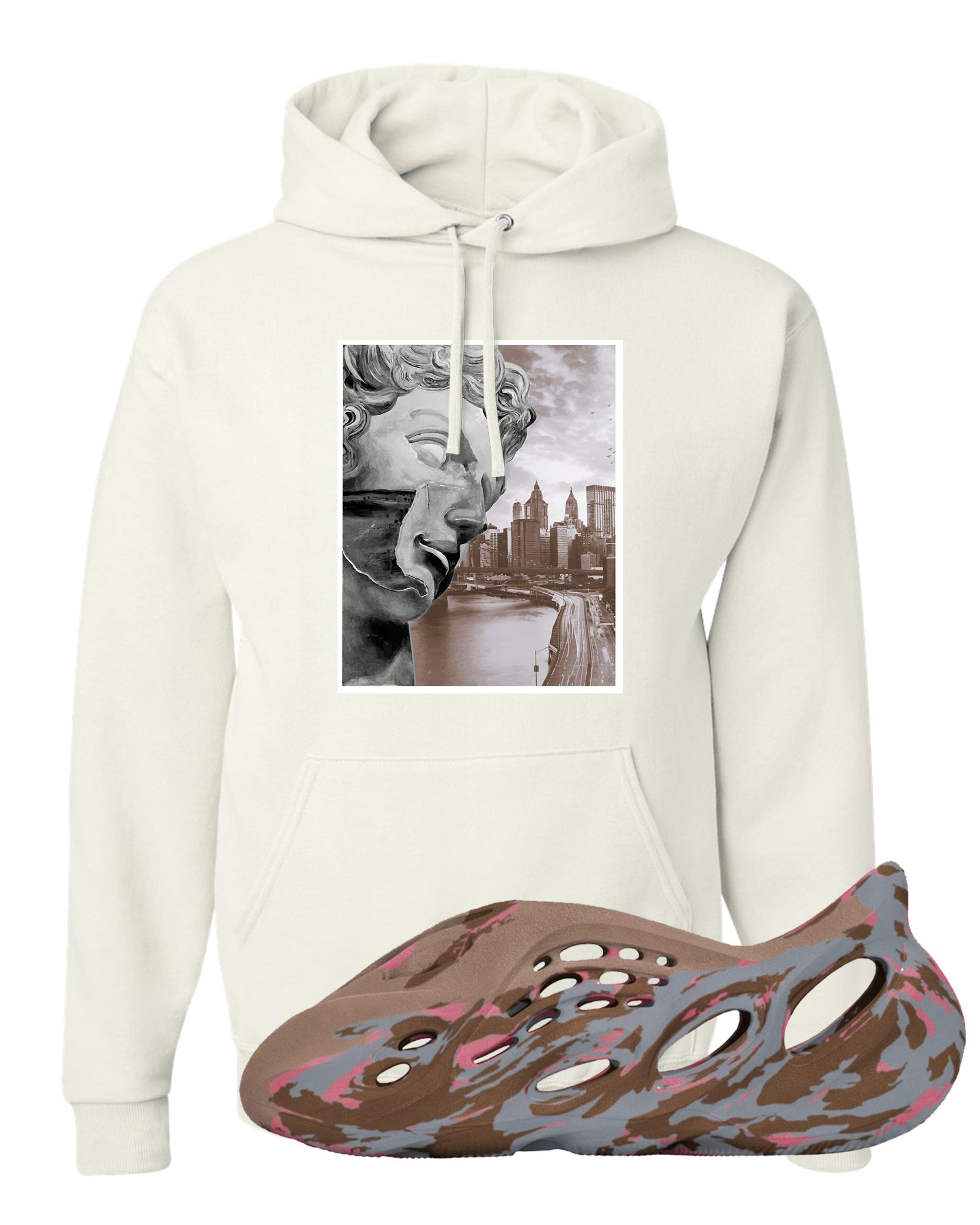 MX Sand Grey Foam Runners Hoodie | Miguel, White