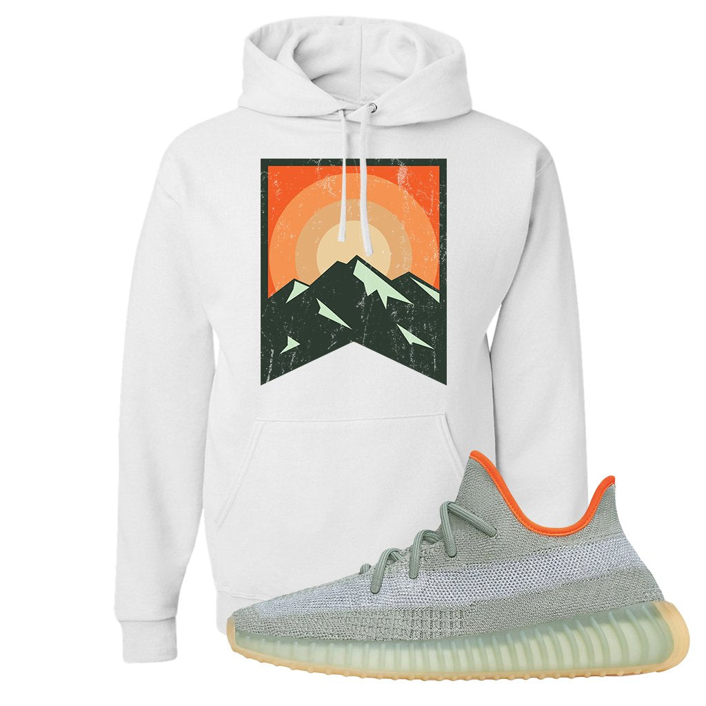 Yeezy 350 V2 Desert Sage Sneaker Pullover Hoodie | Yellow Stone Park | White