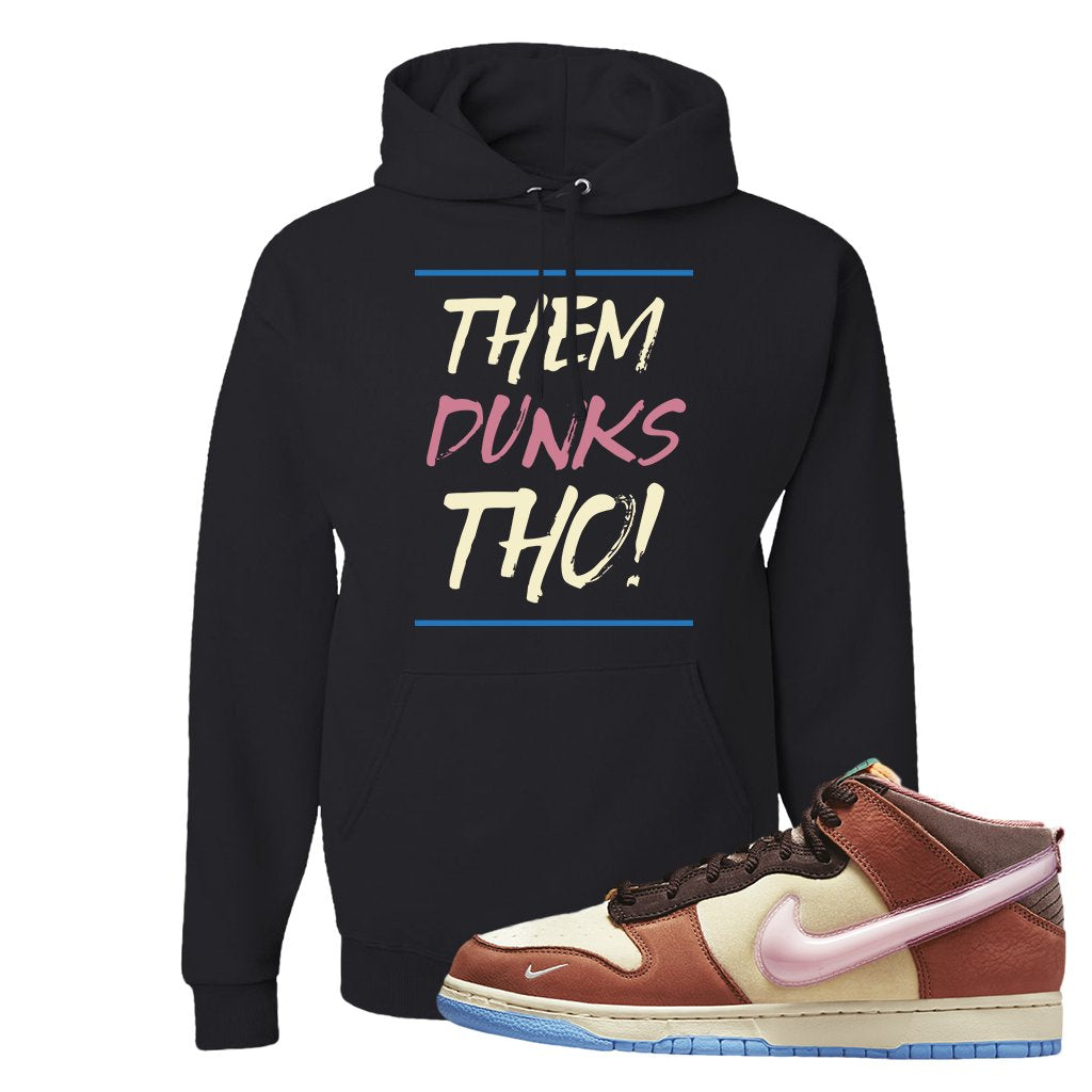 Chocolate Milk Mid Dunks Hoodie | Them Dunks Tho, Black