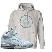 Blue Bird 5s Hoodie | Cash Rules Everything Around Me, Ash