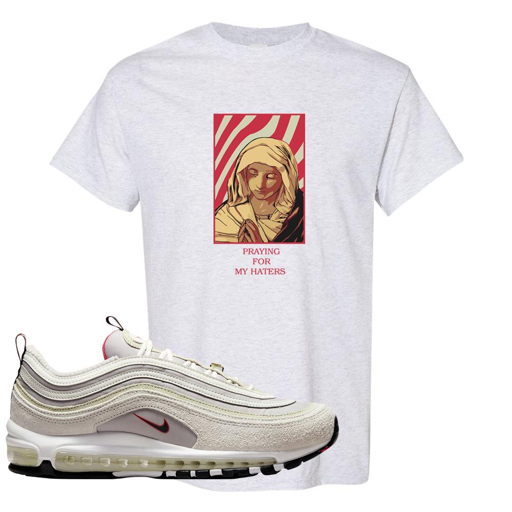 First Use Suede 97s T Shirt | God Told Me, Ash