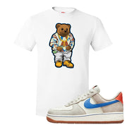 First Use Low 1s Suede T Shirt | Sweater Bear, White