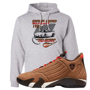 Winterized 14s Hoodie | Drip God Racing Club, Ash