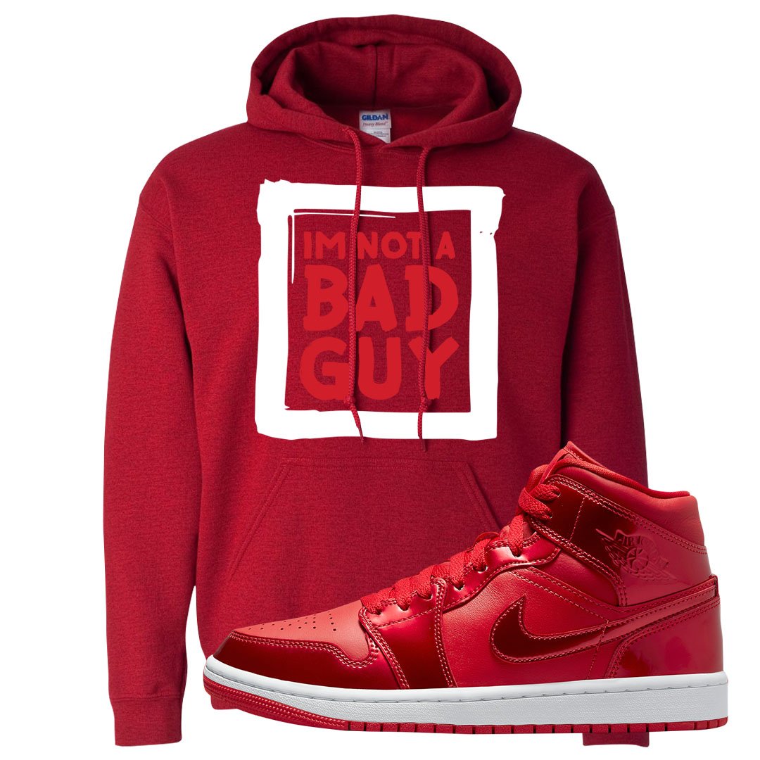University Red Pomegranate Mid 1s Hoodie | I'm Not A Bad Guy, Red