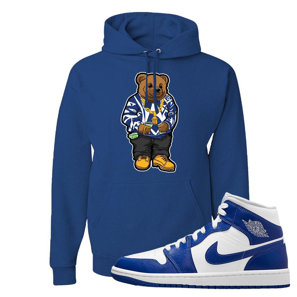 Air Jordan 1 Mid Kentucky Blue Hoodie | Sweater Bear, Royal