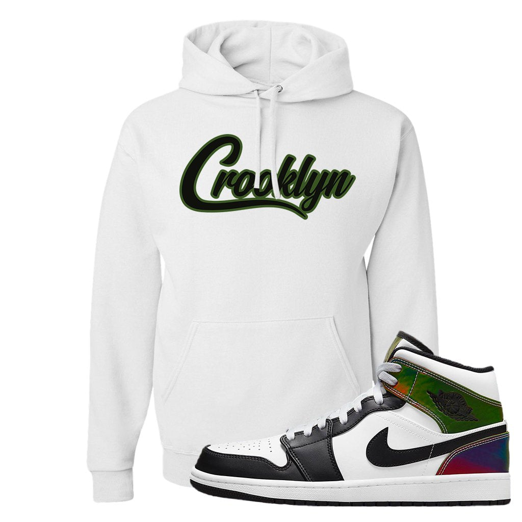 Color Change Mid 1s Hoodie | Crooklyn, White